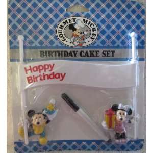  Mickey and Minnie Mouse Birthday Cake Set: Toys & Games
