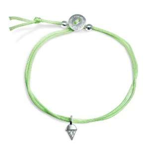   Light Green with Sterling Silver Mini Ice Cream Cone Bracelet: Jewelry