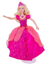   Barbie has beautiful blonde hair topped with a tiara. View larger