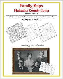 Family Maps Mahaska County Iowa Genealogy Plat History  