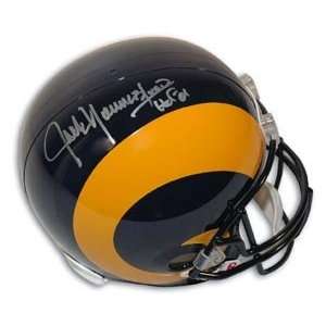  Jack Youngblood Signed Rams Full Size Replica Helmet   HOF 