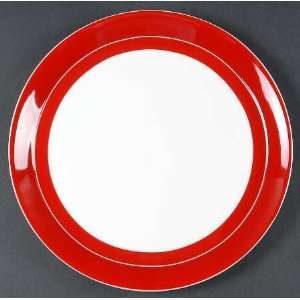 Mikasa Circle Chic Red Dinner Plate, Fine China Dinnerware 