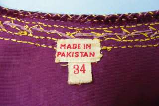   Pakistan PAKISTANI Islamic H Embroidered Velvet Ethnic Dress MIRROR 34