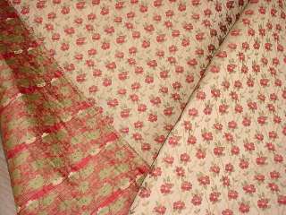 13Y SCHUMACHER COUNTRY FRENCH FLORAL BROCADE UPHOLSTERY Fabric  