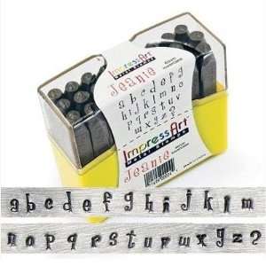   Lower Case Jeanie Metal Letters Stamping Set: Arts, Crafts & Sewing