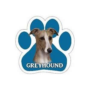  Greyhound Fawn Paw Shaped Car Magnet 