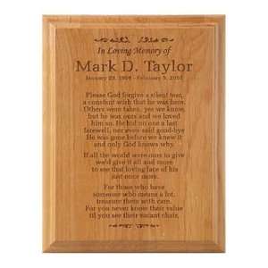  Personalized Memorial Plaque: Home & Kitchen