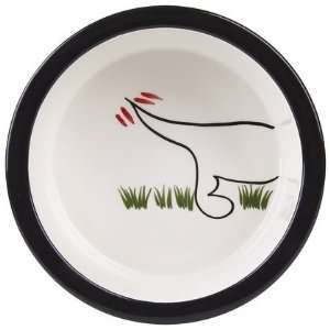  Melia Pet Dog Back Ceramic Dog Bowl   Medium (Quantity of 