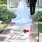 New Personalized Today I Marry My Friend Aisle Runner