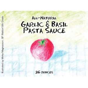 Mekas All Natural Waldorf Garlic & Basil Pasta Sauce, 25 Oz.  