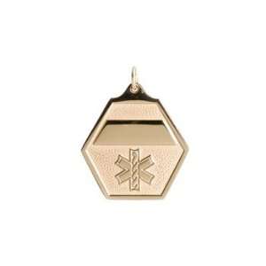  10 Kt Gold Filled Medical ID Classic Necklace Jewelry