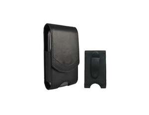 Blackberry or iPhone Black CELL Phone Case, 4.5 x 2.5, Belt Clip, PU 