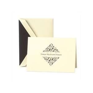  Ecruwhite Informal Notes with Ornate Motif Office 