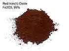 Oz. Pure Red Iron Oxide Pigment Powder, Fe2O3