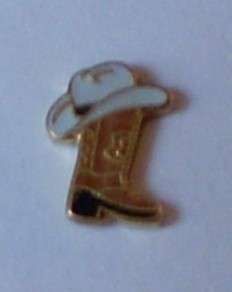 Cowboy Boot & Hat Floating Charm for Lockets #75  