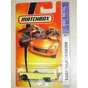   Thunderbird Yellow Collectible Collector Car Mattel Matchbox Toys