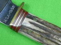 VERY RARE US MARBLES M.S.A. 1992 SCAGEL Huge Hunting Stag Knife  