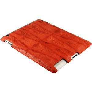   Chicken / Hen Leather iPad 2 Clip on Case   Red