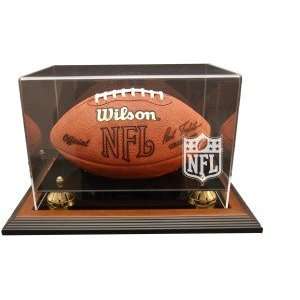  NFL Logo Gear Zenith Football Display   Brown: Sports 