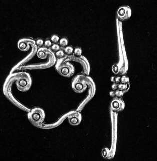 20 Sets Tibet Silver Grape Toggle Clasps 24x27mm  