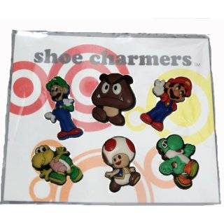 Nintendo Super Mario Brothers Shoe Charms 6 pc Set   Jibbitz Croc 