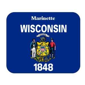  US State Flag   Marinette, Wisconsin (WI) Mouse Pad 
