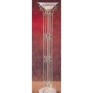  Marble Almond Wrought Iron Torchiere Lamp: Home 