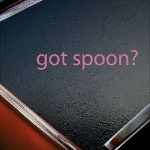  Got Spoon? Pink Decal Truck Bumper Window Vinyl Pink 