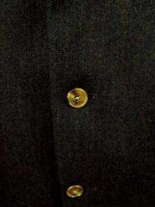 mens green herringbone AUSTIN REED 2pc suit wool 3btn sz large 44 L 