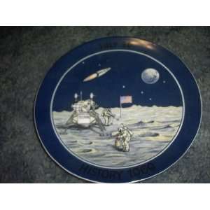  July 20 1969 Man on the Moon Collector Plate Everything 