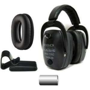 Pro Ears Pro Tac Mag Gold Ultimate Kit w/ Black Earmuffs, Pro Form Ear 