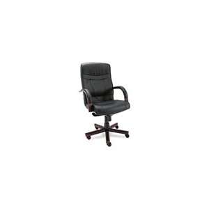  Alera® Madaris Series High Back Swivel/Tilt Leather Chair 