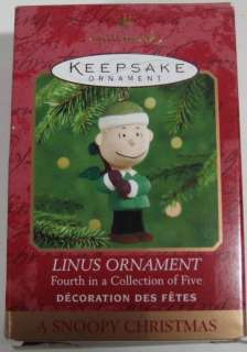 Hallmark LINUS Ornament Peanuts 4th in Collection  