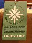   Arts & Crafts Ceiling Light Fixture Lightolier 3184 Vintage NOS  