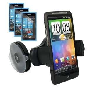   of LCD Clear Screen Protector + Black Car Holder for Nokia Lumia 800