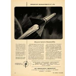 1958 Ad Jet Propulsion Lab Institute Engineers Missile 
