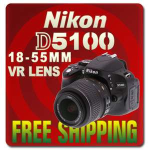 Nikon D5100 Digital SLR Camera W/ 18 55mm VR Lens 610563300891  