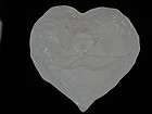 Huge Vintage Heart Shaped Pottery Cupid Bowl Valentine 