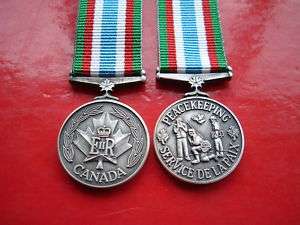 Miniature Medals Canadian Peace Keeping Medal  