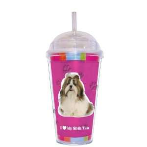  Shih Tzu Etched Cup: Home & Kitchen
