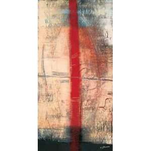  Lignes Rouges III by Carole Becam 20x39 Health & Personal 