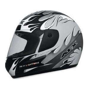 AFX FX 11 Lightforce Helmet , Color Silver, Size XS, Style Multi 