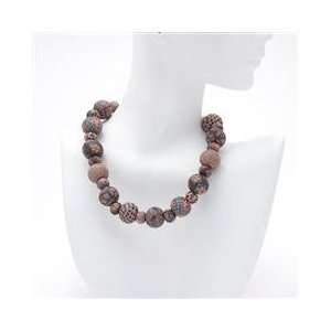 Kaden Collection Retired Large Bead Necklace All Clay 
