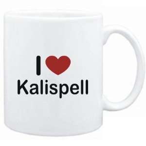  Mug White I LOVE Kalispell  Usa Cities Sports 