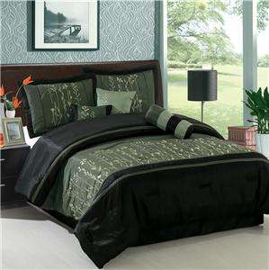   Polyester Comforter Set/ Queen or King Size/ Multiple Shades of Green