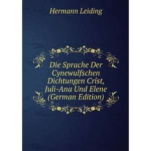   Ana Und Elene (German Edition) (9785876810779) Hermann Leiding Books