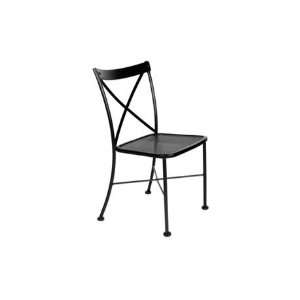  OW Lee Villa Wrought Iron Metal Side Patio Dining Chair 