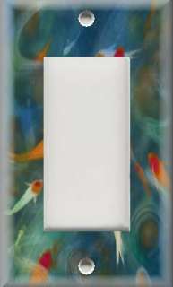 Light Switch Plate Cover   Koi Pond Fish  