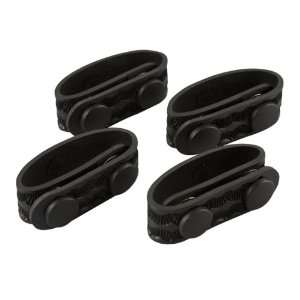  Molded Belt Keepers, B/W, Pack of 4