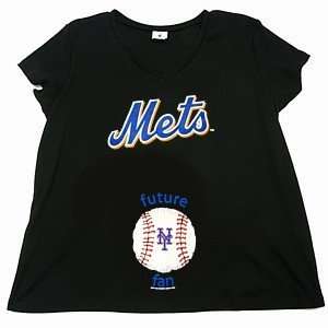  New York Mets Moms Future Fan Maternity T shirt (Ball 